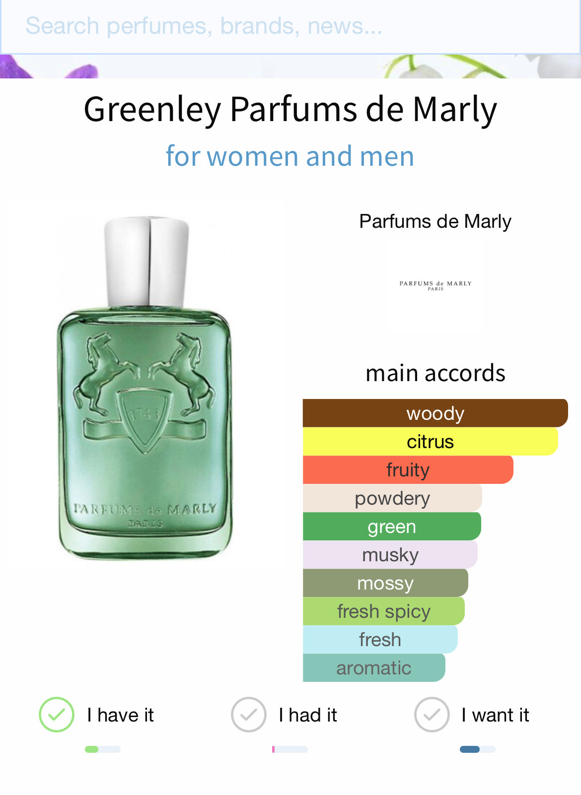 Greenly - Parfums de marly