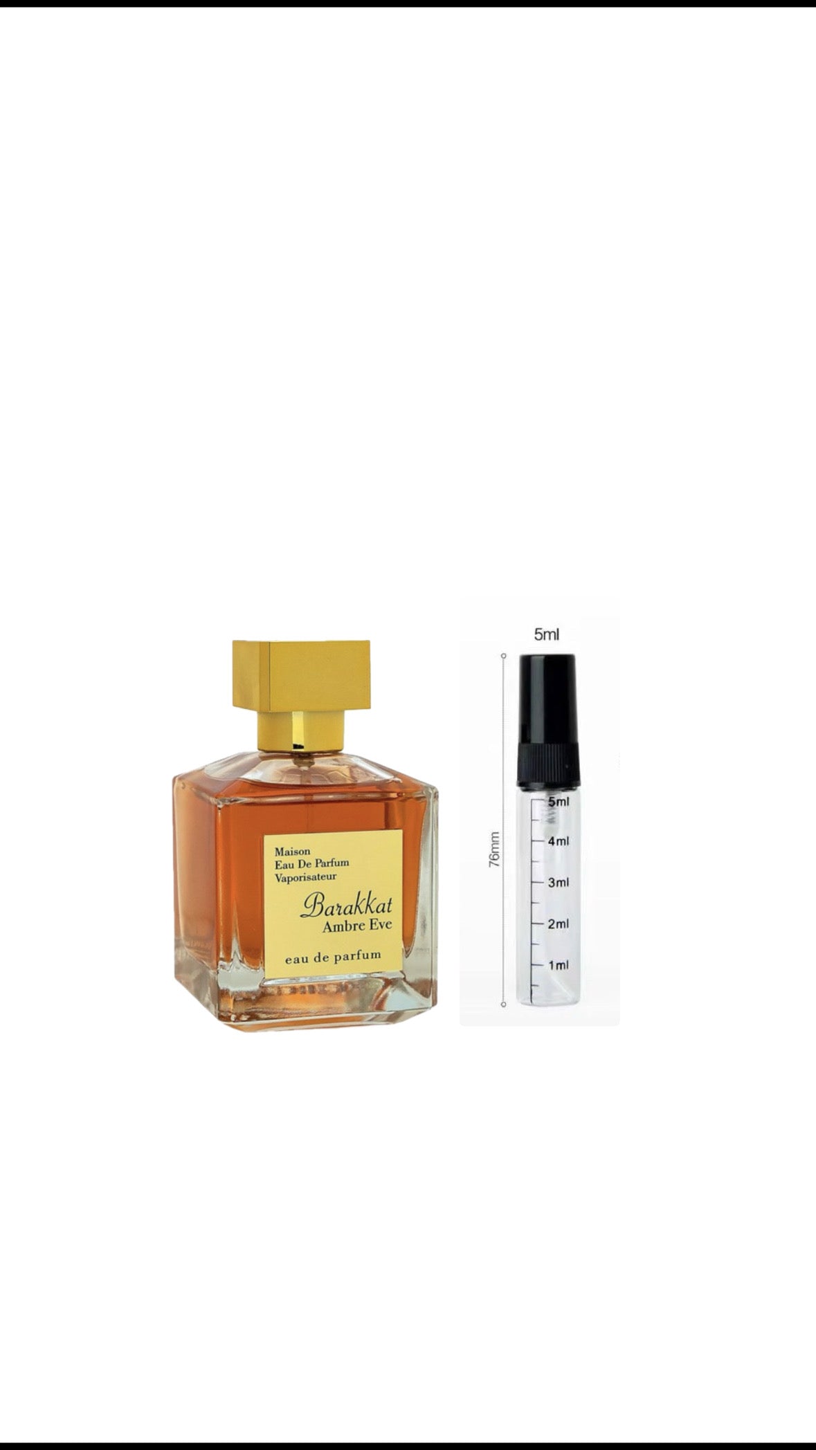 Maison fragrance world - Barrakat ambre eve (Sample)