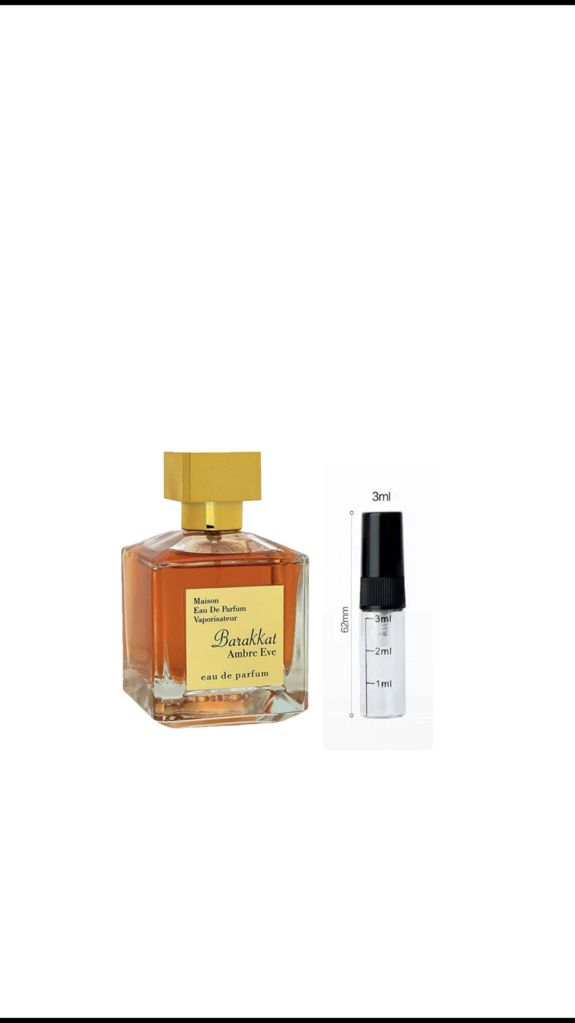 Maison fragrance world - Barrakat ambre eve (Sample)